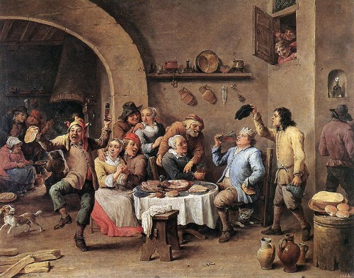 Twelfth Night (The King Drinks), by David Teniers the Younger, 1634-40 (Flemish)