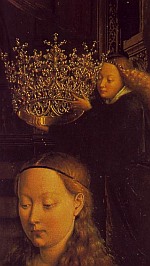 The Virgin of Chancellor Rolin (detail), by Van Eyck