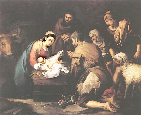 Adoration of the Shepherds, by Bartolomé Esteban Murillo, 1650-5