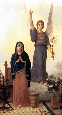 The Annunciation, by Adolph William Bouguereau, 19th c.