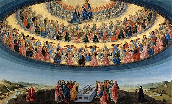 Assumption of the Virgin, by Botticini, ca. 1475