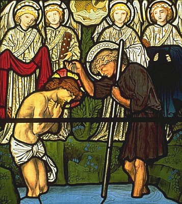 Baptism of Christ, window by Edward Burne-Jones