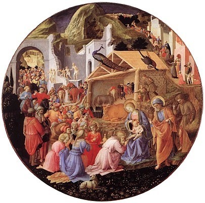 Adoration of the Magi, by Fra Angelico, ca 1445