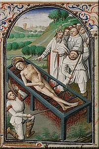 The martyrdom of St. Lawrence