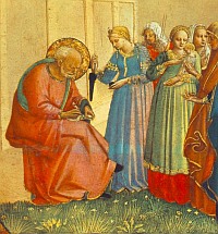The Naming of St. John the Baptist, by Fra Angelico, 1434-5 (detail)