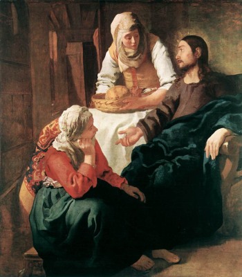 Christ in the House of Martha and Mary, by Jan Vermeer Van Delft, 1654-5