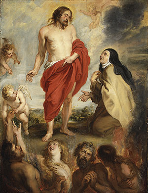 St. Teresa of Avila Interceding for the Souls in Purgatory, from the workshop of Peter Paul Reubens, 1577–1640