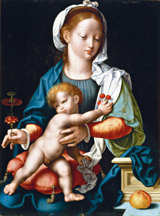 Madonna and Child, by Joos Van Cleeve, 1530-1535