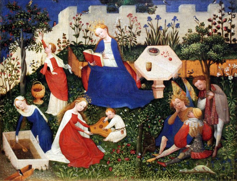 Garden Of Eden, by Unknown German Master, 1410