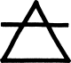 Alchemical symbol for the element of Air