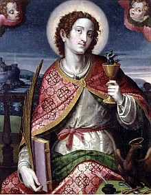 St. John holding the poisoned cup